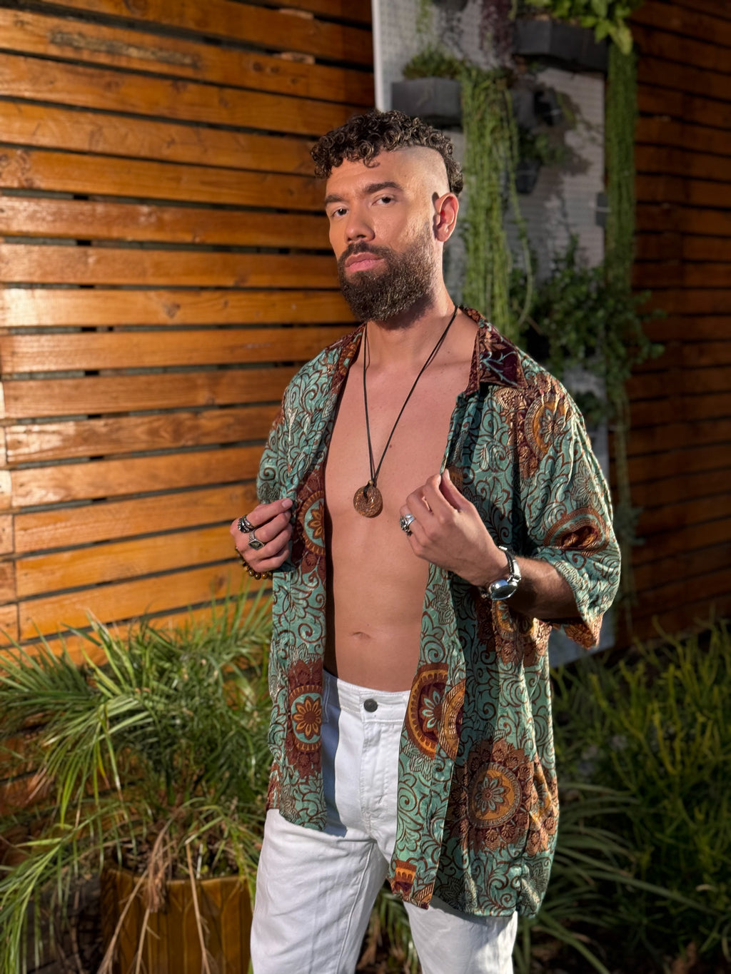 Plant Papi Unisex Button Up shirt