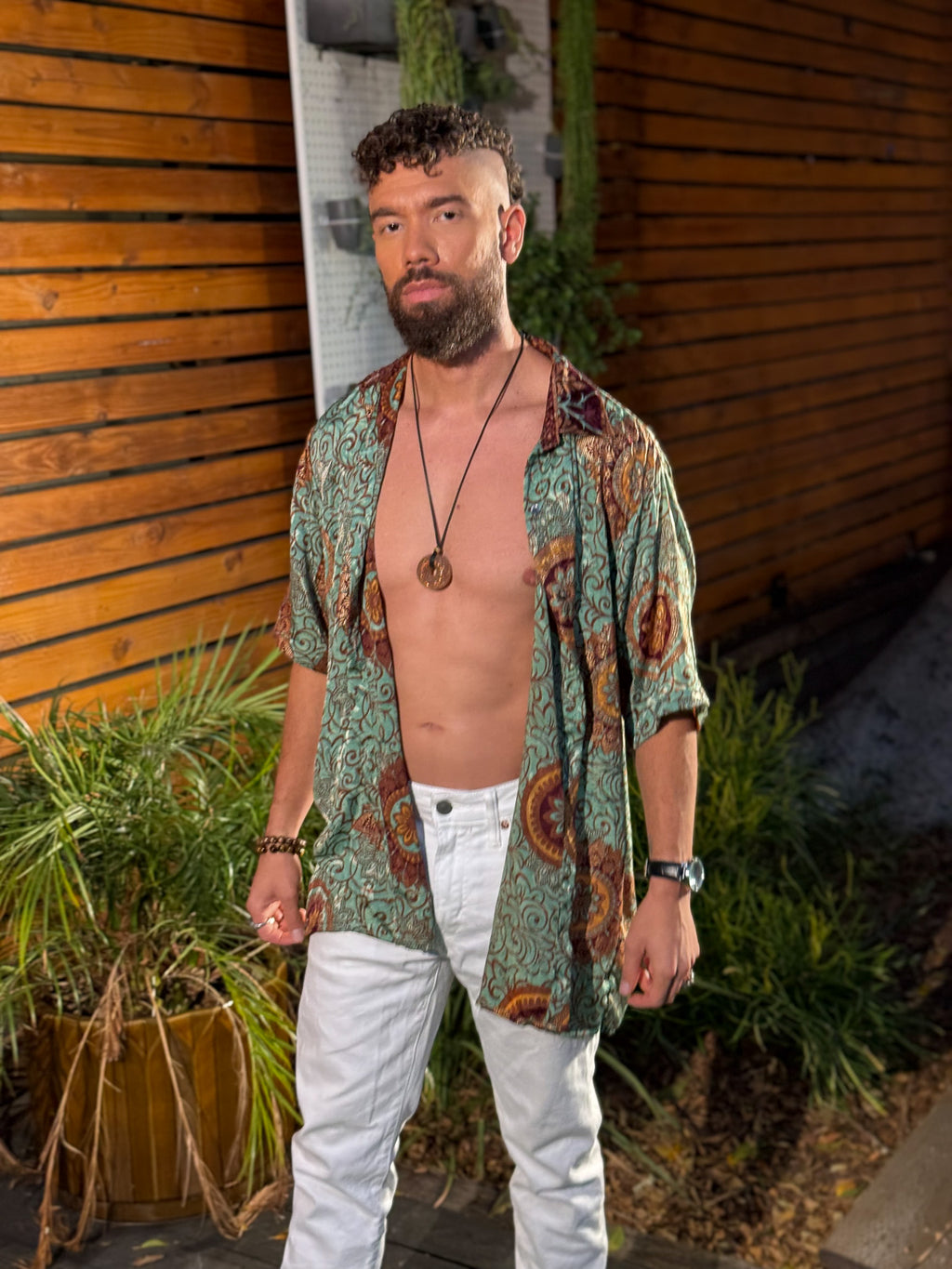 Plant Papi Unisex Button Up shirt