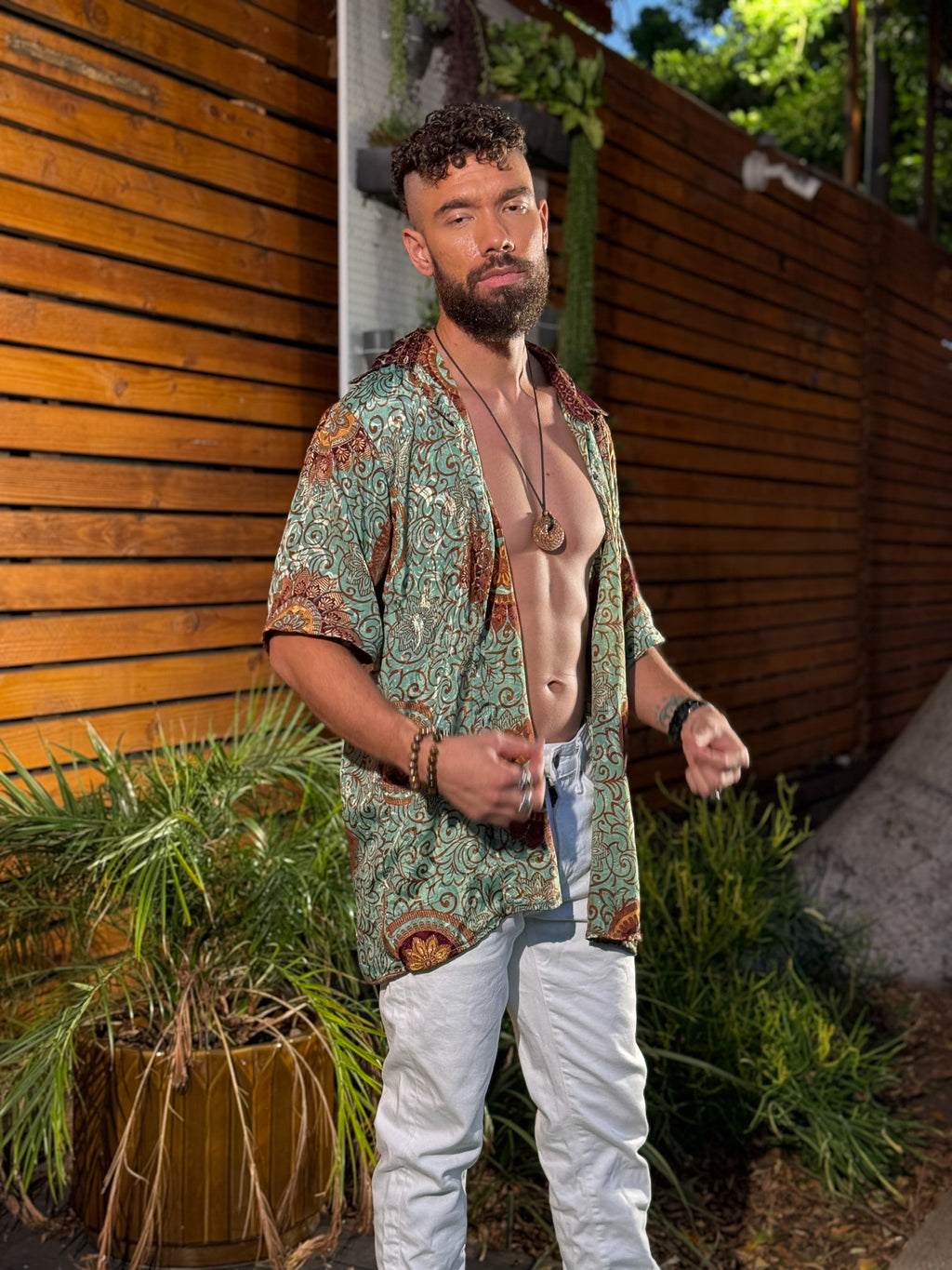 Plant Papi Unisex Button Up shirt