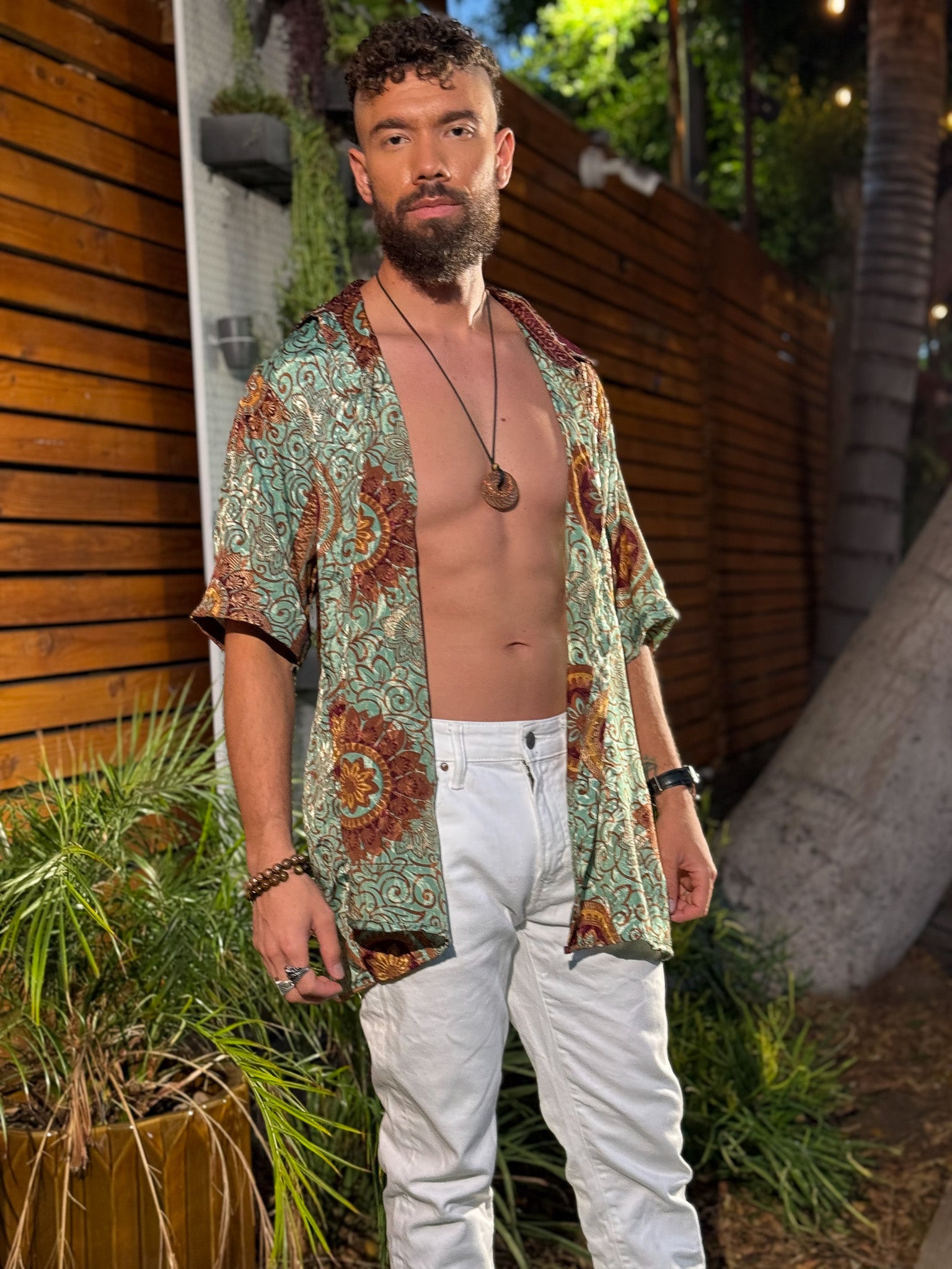 Plant Papi Unisex Button Up shirt
