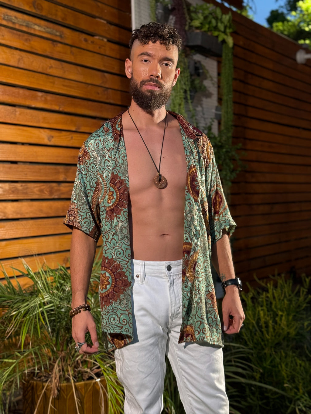 Plant Papi Unisex Button Up shirt