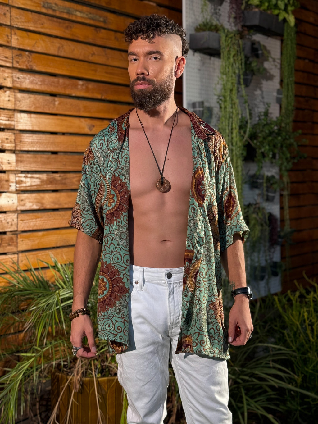 Plant Papi Unisex Button Up shirt