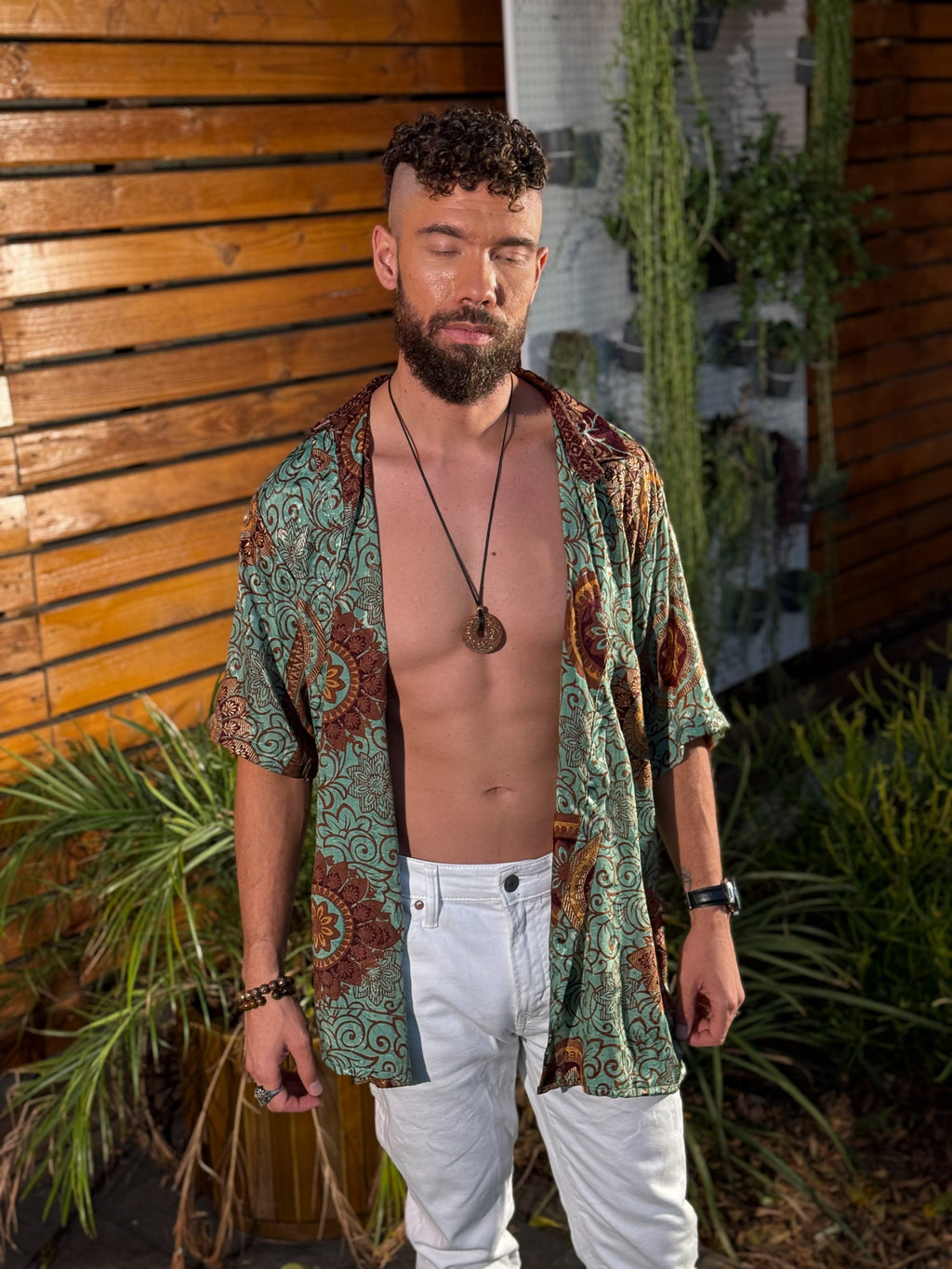 Plant Papi Unisex Button Up shirt