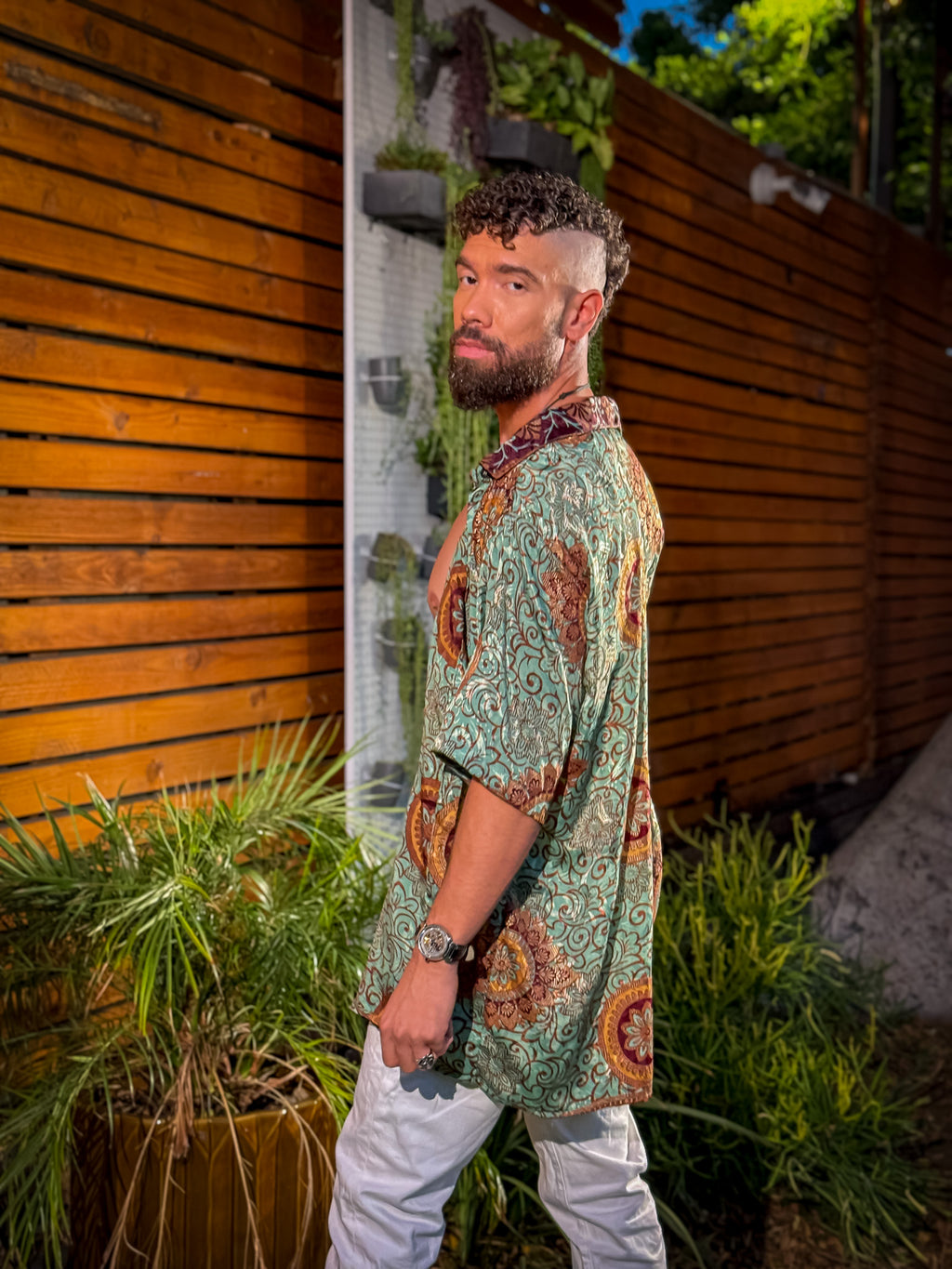 Plant Papi Unisex Button Up shirt