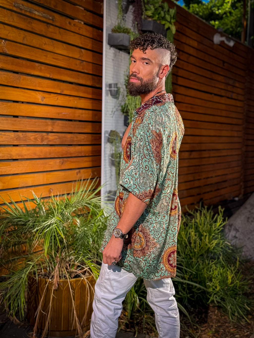 Plant Papi Unisex Button Up shirt
