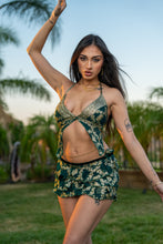 Load image into Gallery viewer, Royal Emerald Mini Ruffle Skirt Set
