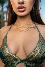 Load image into Gallery viewer, Royal Emerald Mini Ruffle Skirt Set
