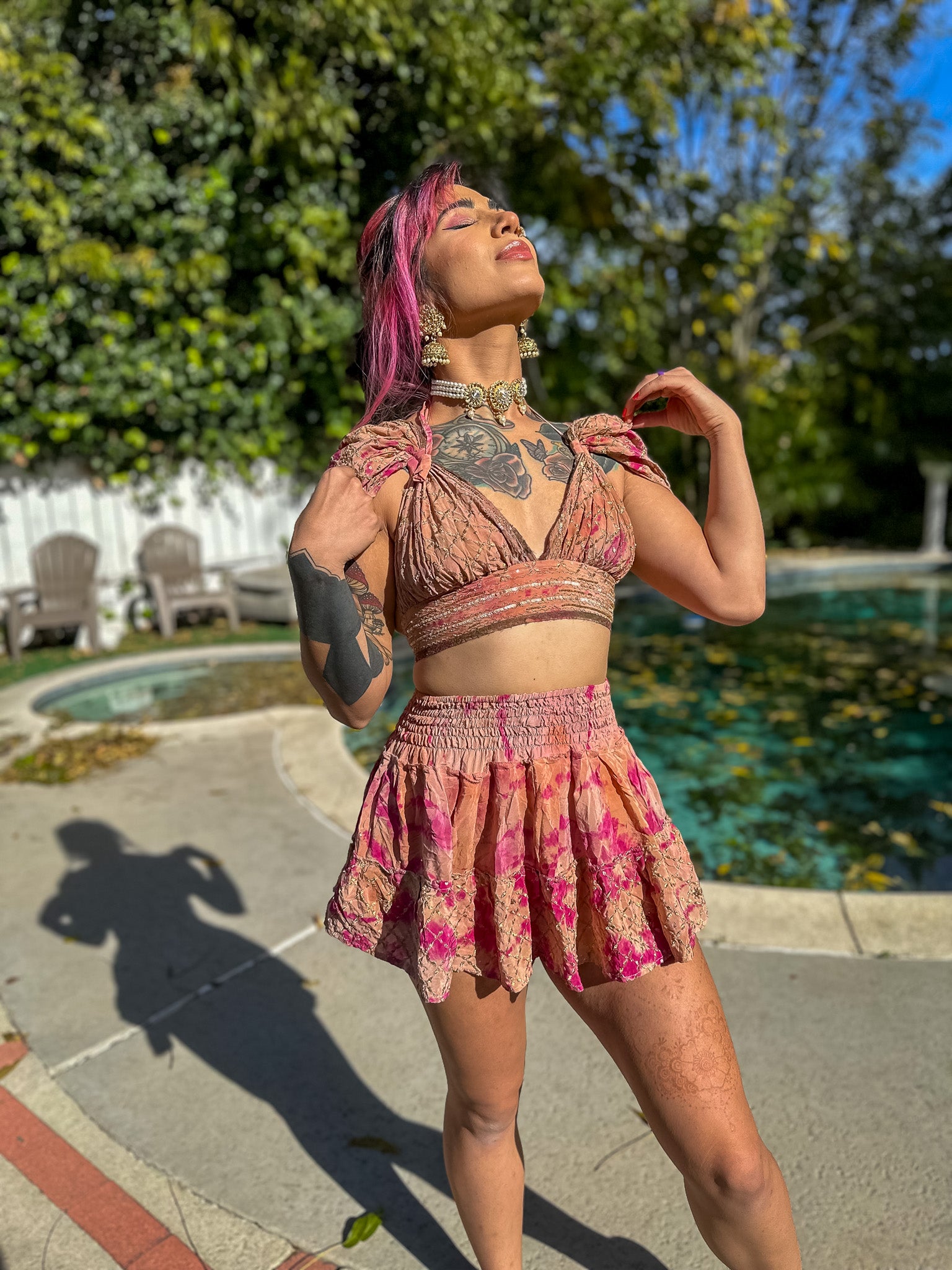 Princess Peach Micro Mini Gehr Skirt Set