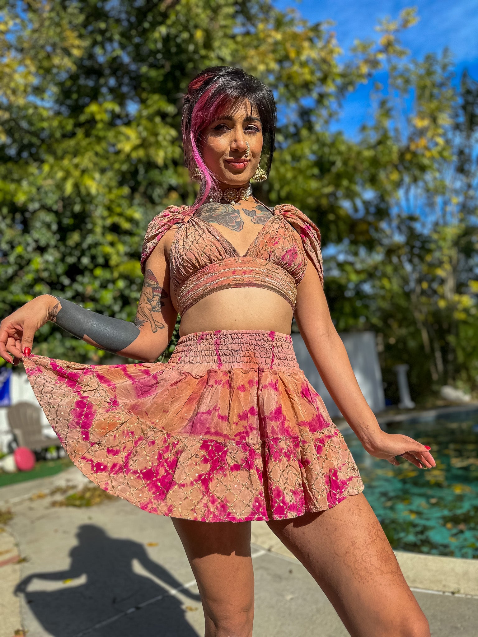 Princess Peach Micro Mini Gehr Skirt Set