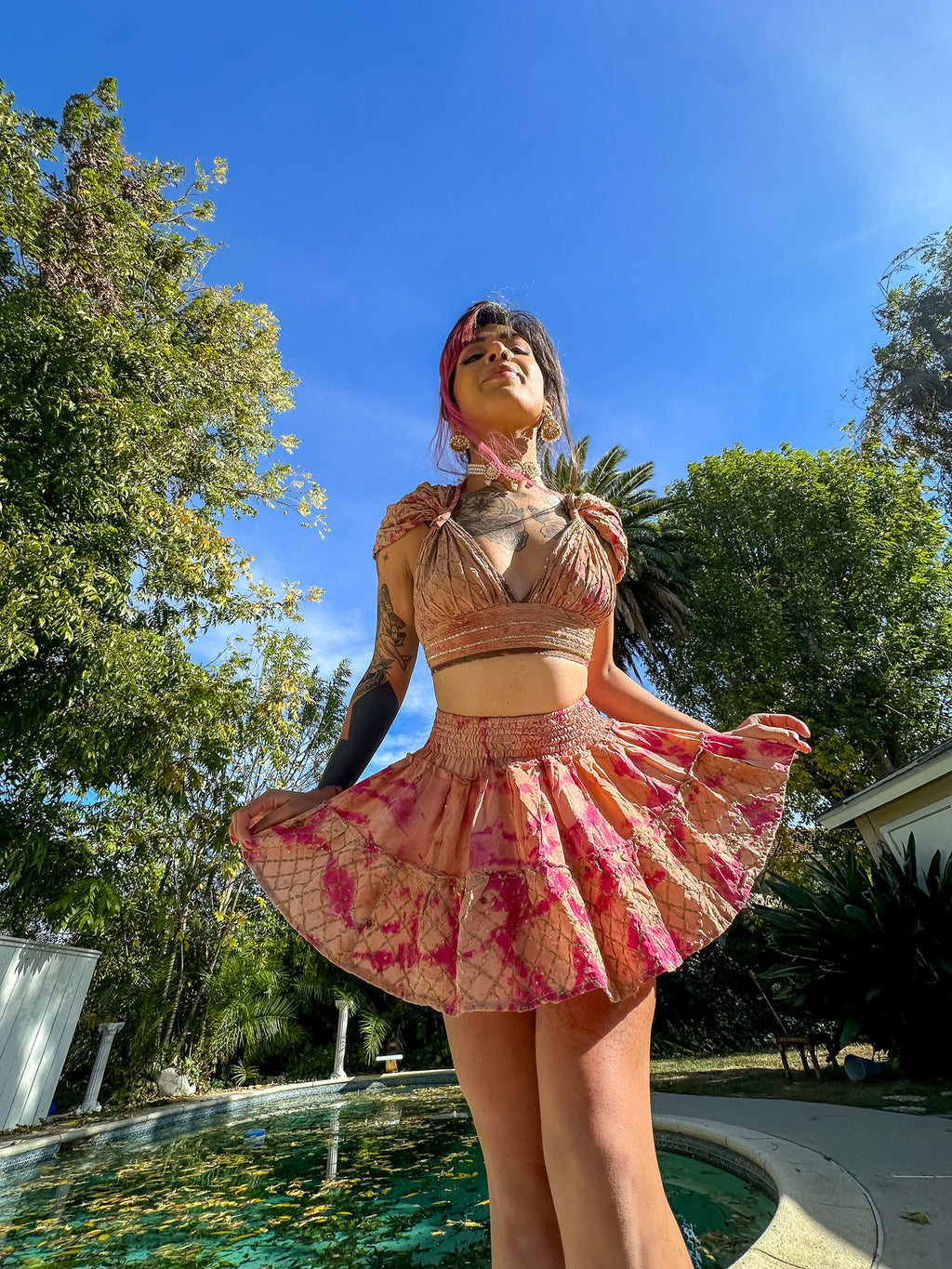 Princess Peach Micro Mini Gehr Skirt Set