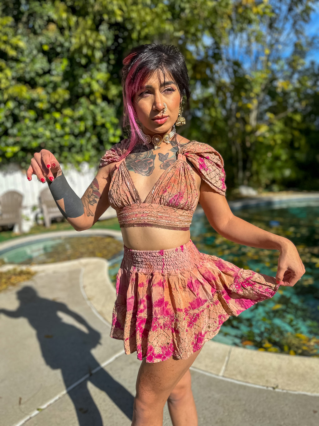 Princess Peach Micro Mini Gehr Skirt Set