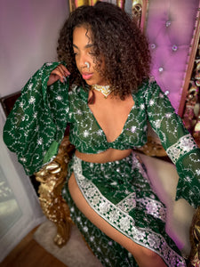 Emerald Diamonds Jasmine Set