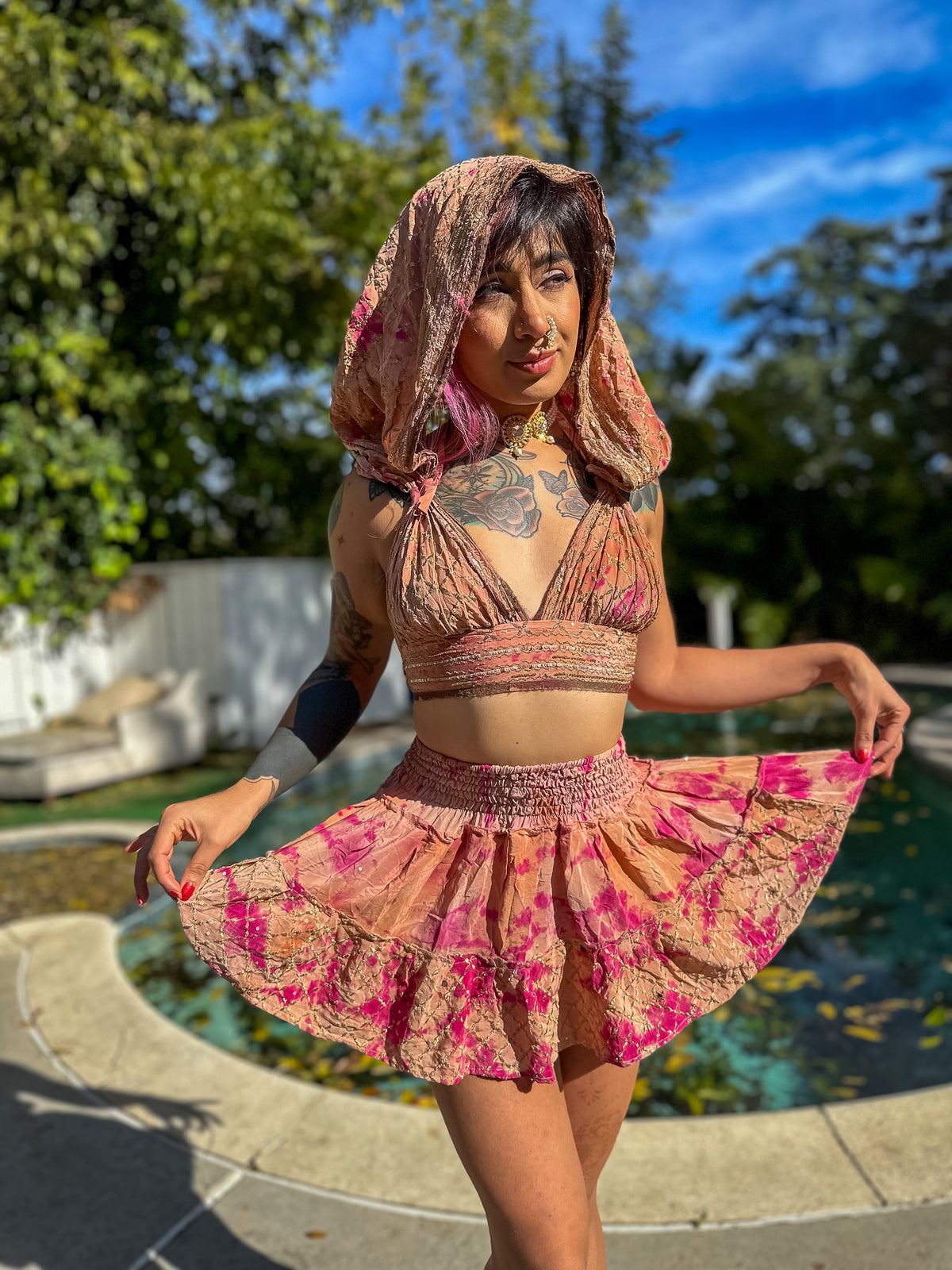 Princess Peach Micro Mini Gehr Skirt Set