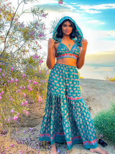 Paisley Princess Sharara Pants Set