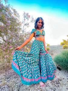 Paisley Princess Sharara Pants Set