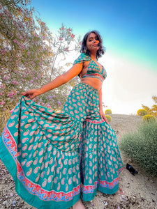 Paisley Princess Sharara Pants Set