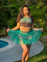 Load image into Gallery viewer, Diamond Peacock Micro Mini Skirt Set
