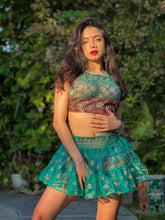 Load image into Gallery viewer, Diamond Peacock Micro Mini Skirt Set
