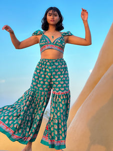 Paisley Princess Sharara Pants Set