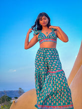 Load image into Gallery viewer, Paisley Princess Sharara Pants Set

