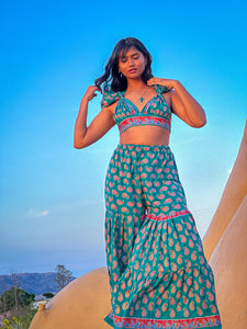 Paisley Princess Sharara Pants Set