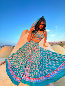Paisley Princess Sharara Pants Set