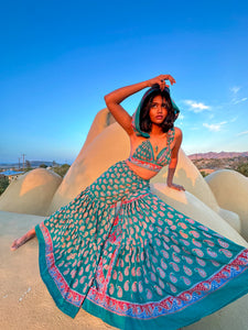 Paisley Princess Sharara Pants Set