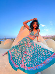 Paisley Princess Sharara Pants Set