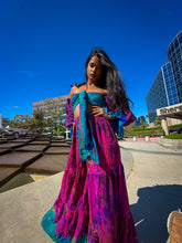 Load image into Gallery viewer, Ocean Amethyst Sharara Pants Set
