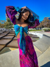Load image into Gallery viewer, Ocean Amethyst Sharara Pants Set
