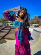 Load image into Gallery viewer, Ocean Amethyst Sharara Pants Set

