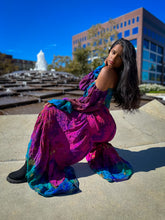 Load image into Gallery viewer, Ocean Amethyst Sharara Pants Set
