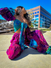 Load image into Gallery viewer, Ocean Amethyst Sharara Pants Set
