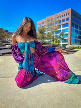 Load image into Gallery viewer, Ocean Amethyst Sharara Pants Set
