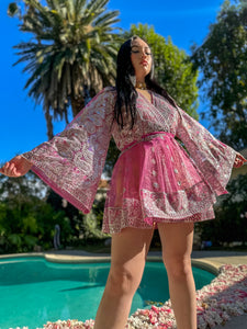 Pink Chandelier Babydoll Dress