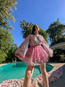 Pink Chandelier Babydoll Dress