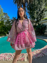 Load image into Gallery viewer, Pink Chandelier Babydoll Dress
