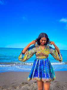 Golden Ocean Babydoll Dress