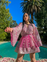 Load image into Gallery viewer, Pink Chandelier Babydoll Dress
