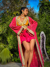 Load image into Gallery viewer, Fuscia Jewel Kimono
