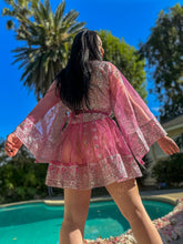 Load image into Gallery viewer, Pink Chandelier Babydoll Dress

