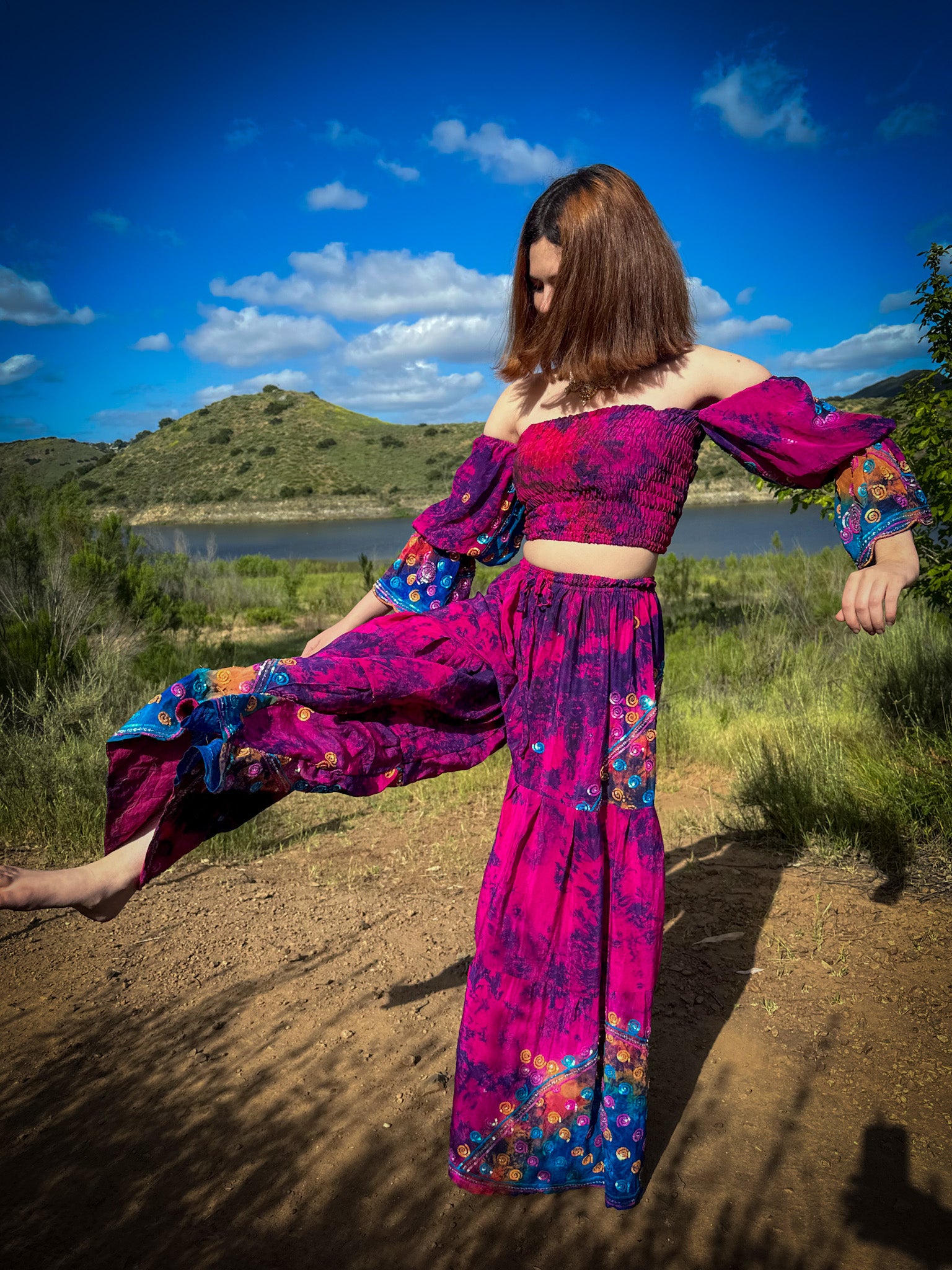 cosmic frequency princess sharara pants set