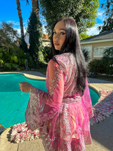 Load image into Gallery viewer, Pink Chandelier Babydoll Dress
