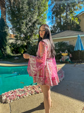 Load image into Gallery viewer, Pink Chandelier Babydoll Dress
