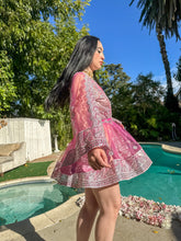 Load image into Gallery viewer, Pink Chandelier Babydoll Dress
