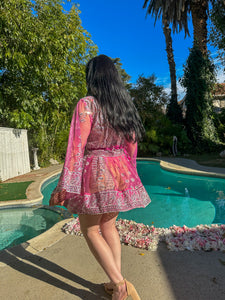Pink Chandelier Babydoll Dress