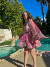 Load image into Gallery viewer, Pink Chandelier Babydoll Dress
