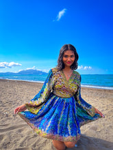 Load image into Gallery viewer, Golden Ocean Babydoll Dress
