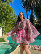 Load image into Gallery viewer, Pink Chandelier Babydoll Dress
