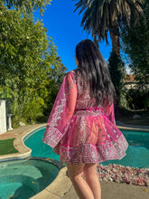 Load image into Gallery viewer, Pink Chandelier Babydoll Dress
